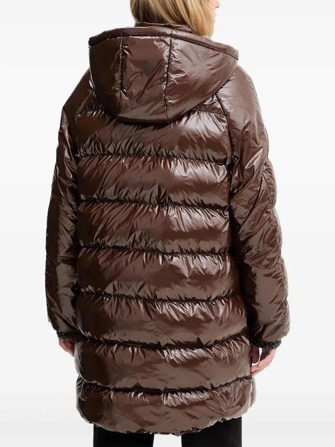 PINKO Burro padded coat - Brown - zdjęcie produktu nr 2