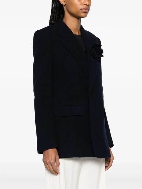 Chloé brooch-detail single-breasted blazer - Blue - zdjęcie produktu nr 2