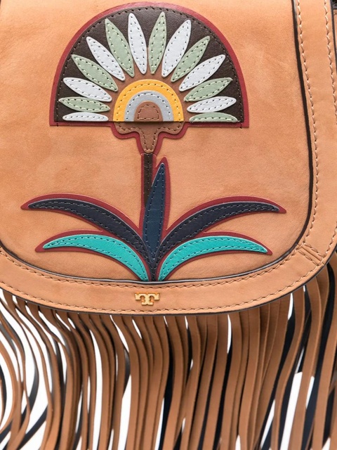 Tory Burch Lilium mini saddlebag - Brown - zdjęcie produktu nr 2