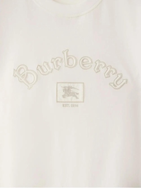 Burberry Gothic logo cotton T-shirt - White - zdjęcie produktu nr 2