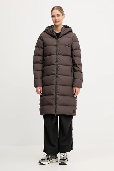 Jack Wolfskin kurtka puchowa Frozen Palace damska kolor brązowy 1204133 - zdjęcie produktu nr 1