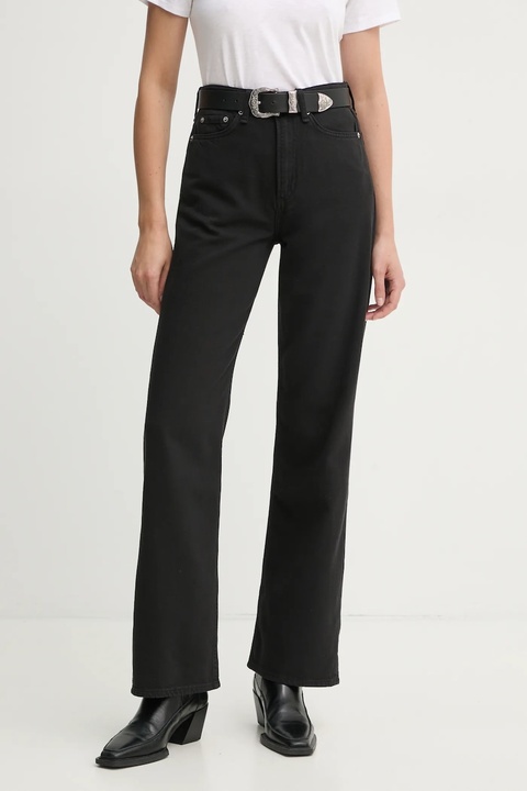 Rag & Bone jeansy damskie kolor czarny WDD22H2935STBL - zdjęcie produktu nr 1