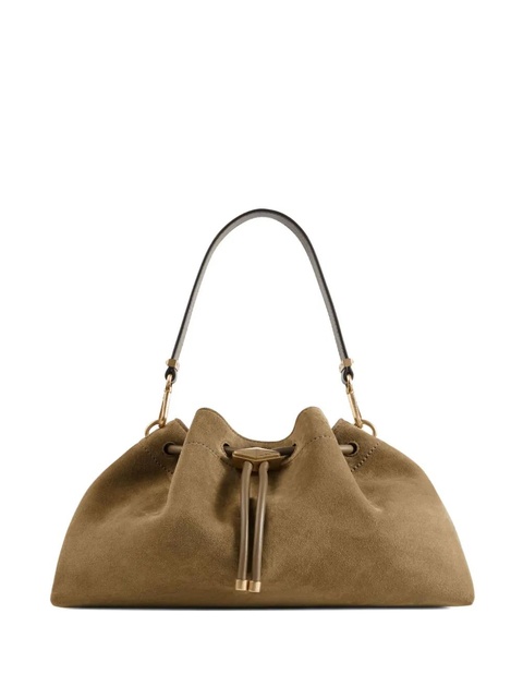 Jimmy Choo Cinch M suede shoulder bag - Green - zdjęcie produktu nr 1