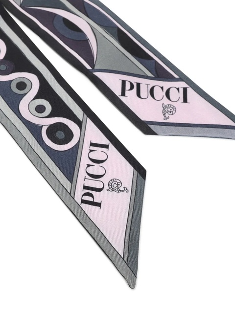 PUCCI geometric-pattern silk scarf - Black - zdjęcie produktu nr 2