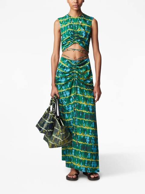 Altuzarra graphic-print skirt - Green - zdjęcie produktu nr 2