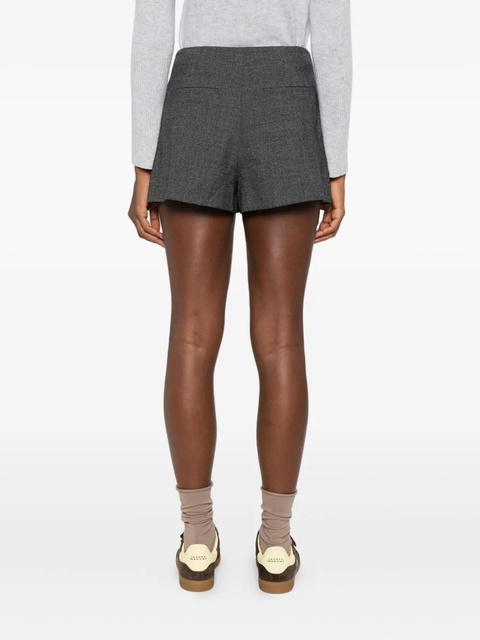 SANDRO pleated belted shorts - Grey - zdjęcie produktu nr 1