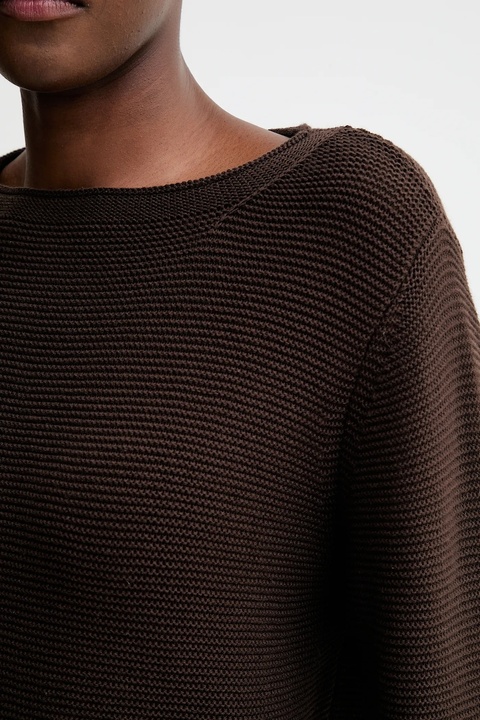Marc O'Polo sweter bawełniany damski kolor brązowy 511605960113 - zdjęcie produktu nr 2