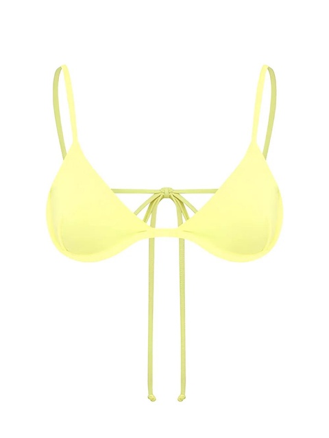 Bond-eye Isla triangle balconette bikini top - Yellow - zdjęcie produktu nr 2