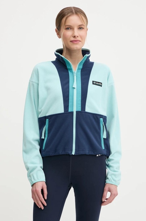 Columbia bluza polarowa Backbowl II FZ Fleece kolor turkusowy wzorzysta 2092163 - zdjęcie produktu nr 1