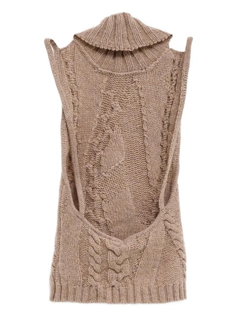Gimaguas Julita cable-knit top - Neutrals - zdjęcie produktu nr 1