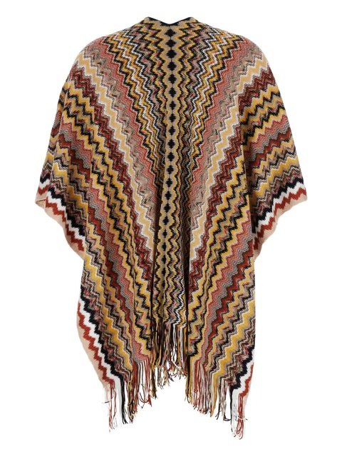 Missoni zigzag-pattern poncho - Yellow - zdjęcie produktu nr 2