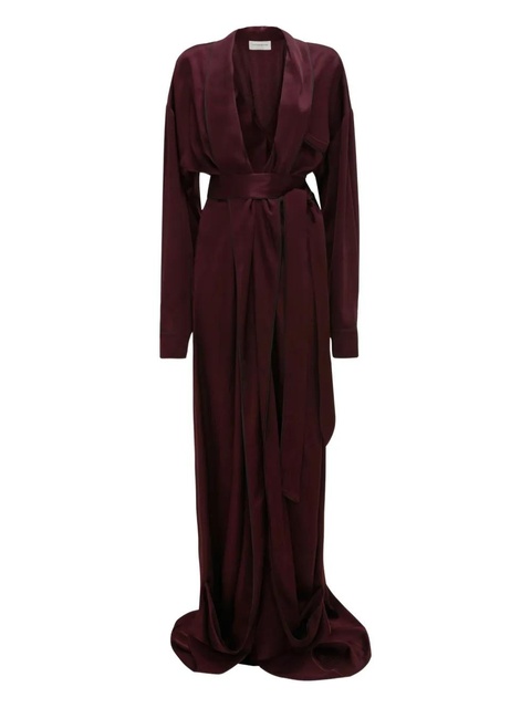 Victoria Beckham wrap-design gown - Red - zdjęcie produktu nr 1