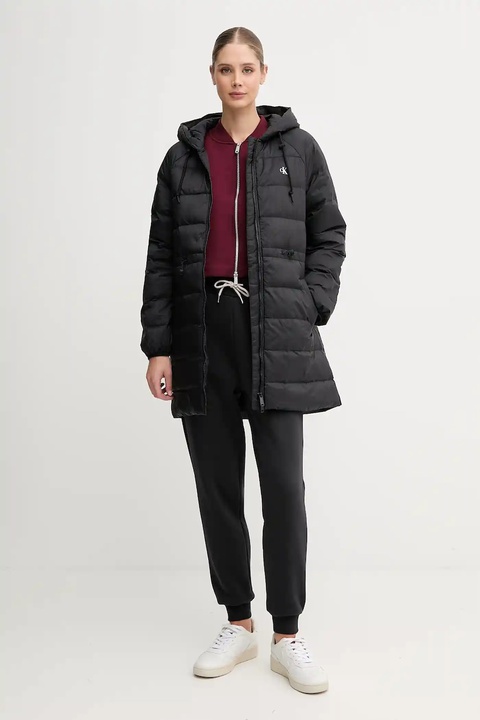 Calvin Klein Jeans kurtka kolor czarny przejściowa LV047C523G - zdjęcie produktu nr 2