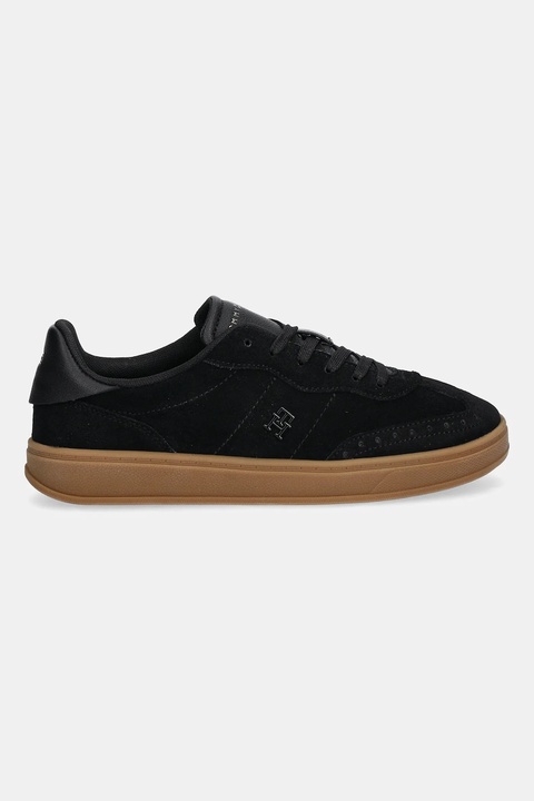 Tommy Hilfiger sneakersy zamszowe TH HERITAGE SNEAKER damskie kolor czarny FW0FW08822 - zdjęcie produktu nr 2