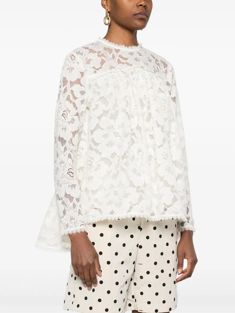 ZIMMERMANN Illuminate lace blouse - Neutrals - zdjęcie produktu nr 2