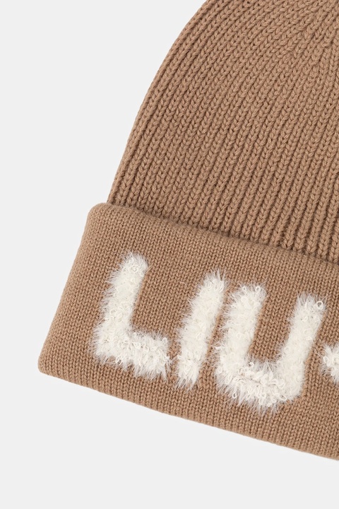 Liu Jo czapka z wełną kolor brązowy 2F5059.M0300 - zdjęcie produktu nr 2
