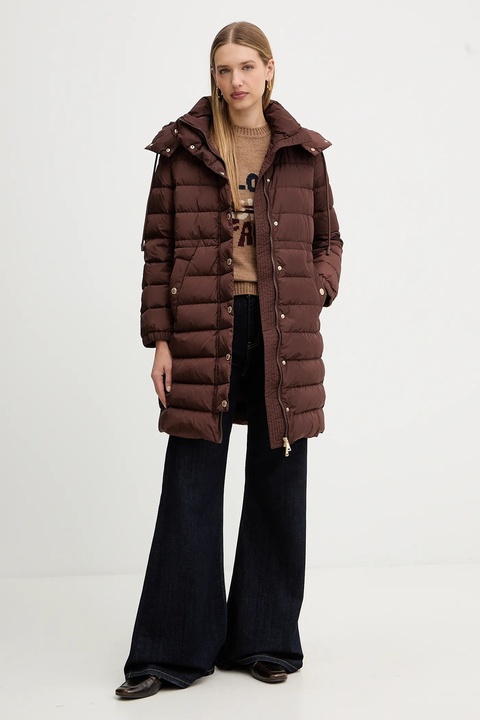 Weekend Max Mara kurtka puchowa CERBERO kolor brązowy zimowa oversize 2525496052600 - zdjęcie produktu nr 2