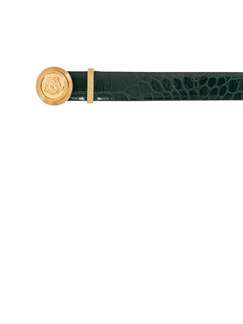Versace Medusa Head-motif crocodile-effect belt - Green - zdjęcie produktu nr 1