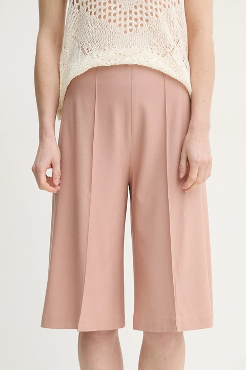 AERON szorty PEN damskie kolor pomarańczowy gładkie high waist ST107474 - zdjęcie produktu nr 1