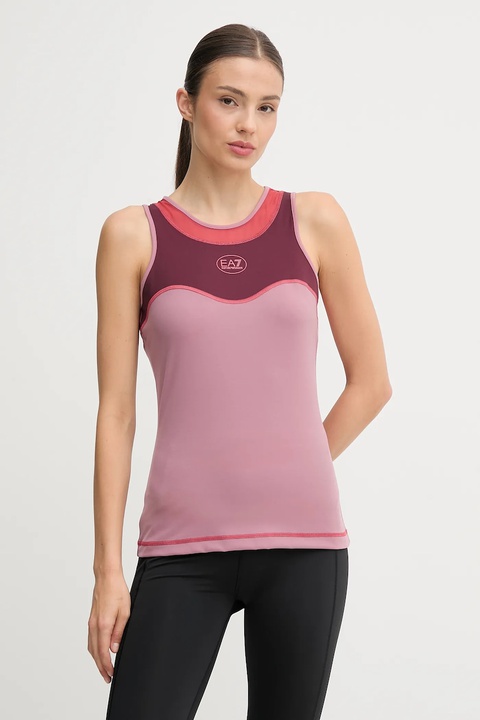 EA7 Emporio Armani top treningowy kolor różowy AF19155.7W000556 - zdjęcie produktu nr 1