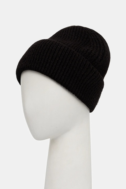 Jack Wolfskin czapka z domieszką wełny FUZZY kolor czarny A65238 - zdjęcie produktu nr 2