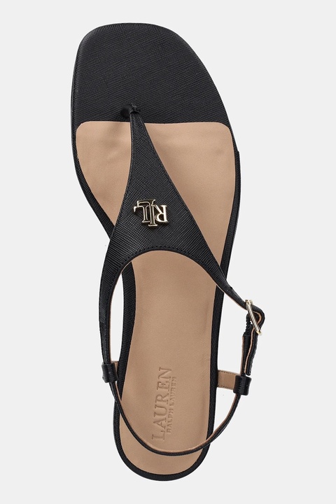 Lauren Ralph Lauren sandały skórzane Everley 2 damskie kolor czarny 802982881002 - zdjęcie produktu nr 2