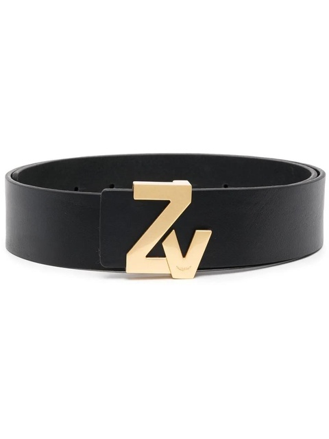 Zadig&Voltaire logo-plaque leather belt - Black - zdjęcie produktu nr 2