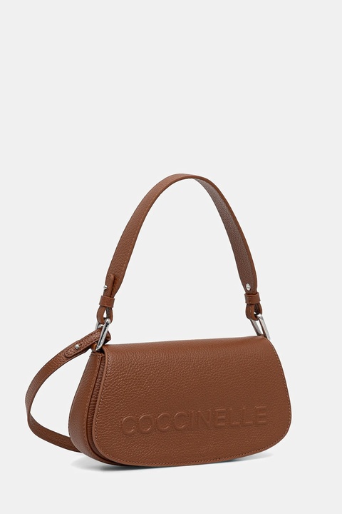 Coccinelle torebka skórzana kolor brązowy E5 QBB 52 01 01 - zdjęcie produktu nr 2