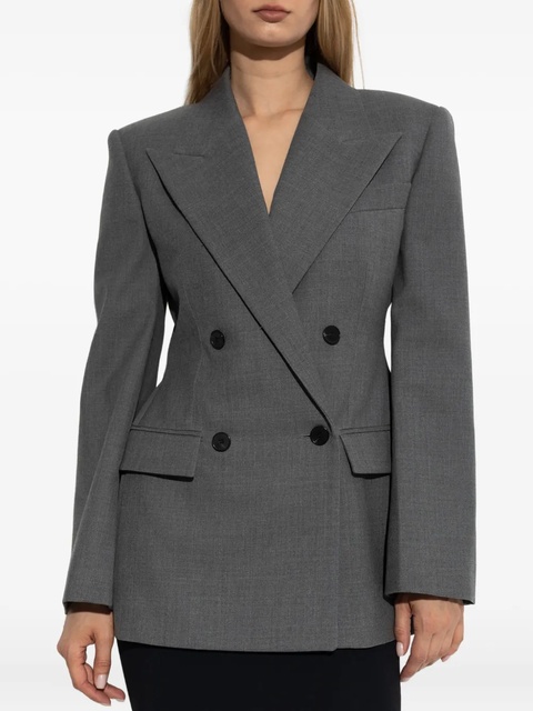 Givenchy padded-shoulder double-breasted jacket - Grey - zdjęcie produktu nr 2