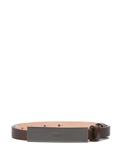 Max Mara leather belt - Brown - zdjęcie produktu nr 1