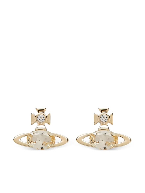 Vivienne Westwood gold brass crystal earrings - zdjęcie produktu nr 1