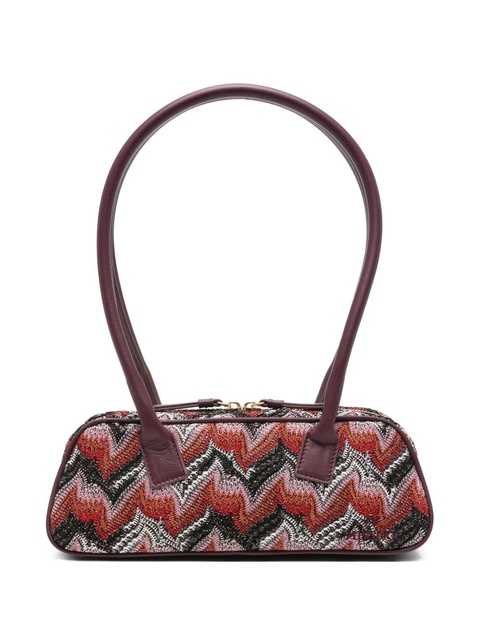 Missoni zigzag-pattern shoulder bag - Purple - zdjęcie produktu nr 1