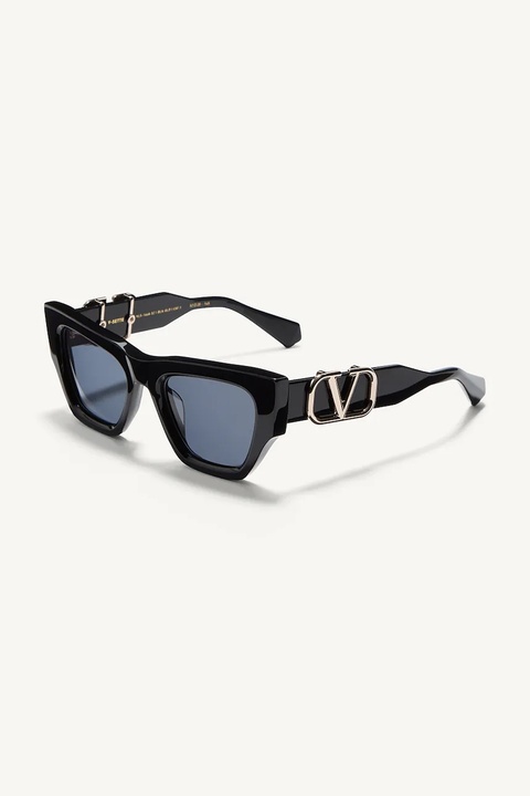 Valentino okulary przeciwsłoneczne V - SETTE damskie kolor czarny VLS.166A - zdjęcie produktu nr 1