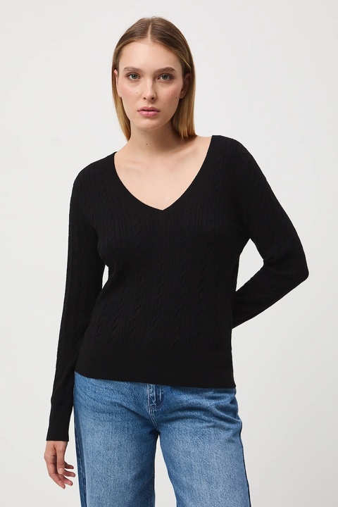 Medicine sweter damski kolor czarny - zdjęcie produktu nr 1