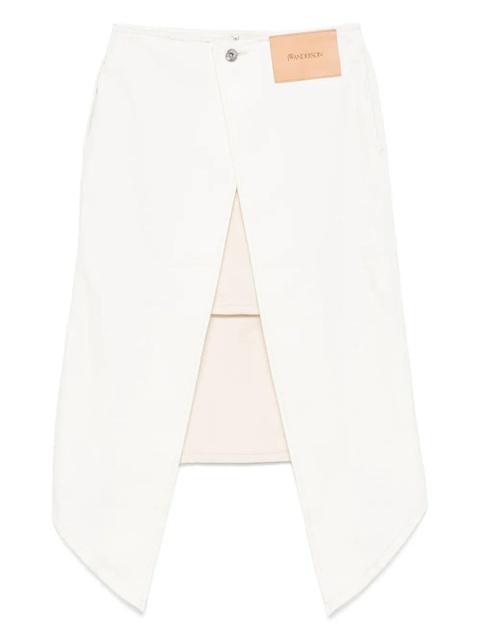 JW Anderson layered midi skirt - White - zdjęcie produktu nr 2