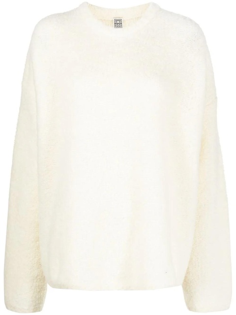 TOTEME oversized organic wool-blend jumper - Neutrals - zdjęcie produktu nr 1