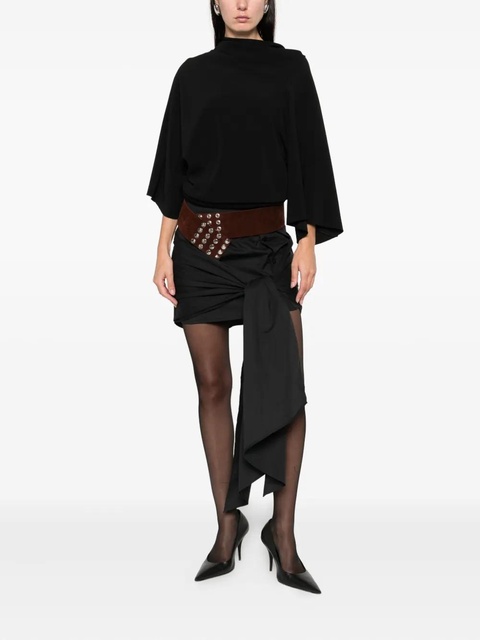 The Attico knot button skirt - Black - zdjęcie produktu nr 1