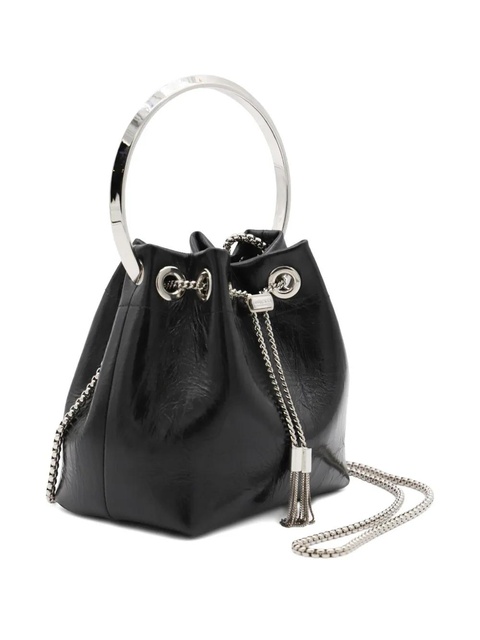 Jimmy Choo Bon Bon ring-top bag - Black - zdjęcie produktu nr 1