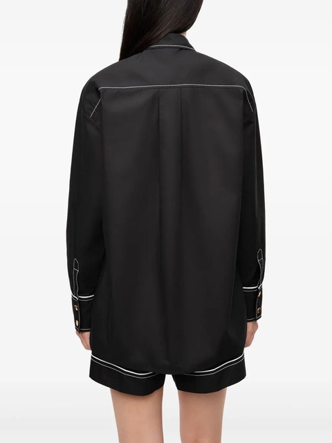 GANNI contrasting shirt - Black - zdjęcie produktu nr 2