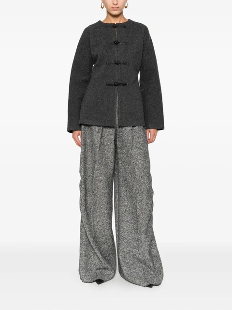 Róhe Mandarin crew-neck cardigan - Grey - zdjęcie produktu nr 1