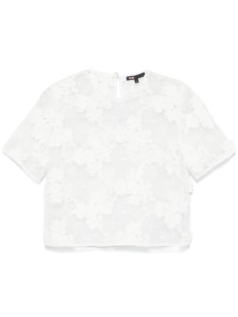 Maje floral-lace T-shirt - White - zdjęcie produktu nr 1