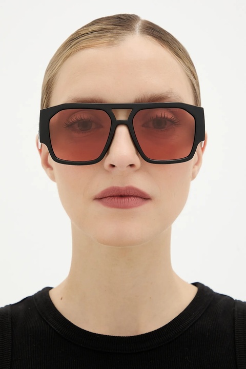 Marc Jacobs okulary przeciwsłoneczne damskie kolor czarny MARC 860/S - zdjęcie produktu nr 2