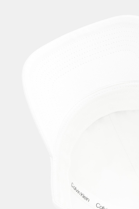 Calvin Klein czapka z daszkiem bawełniana kolor biały LV04F5003G - zdjęcie produktu nr 2