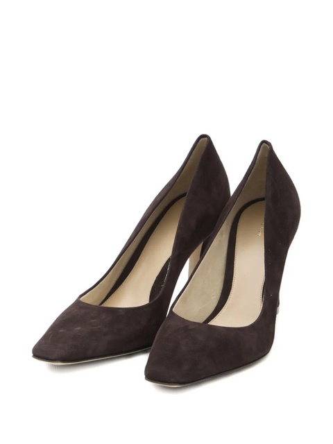 The Row 80mm square-toe suede heeled pumps - Brown - zdjęcie produktu nr 2