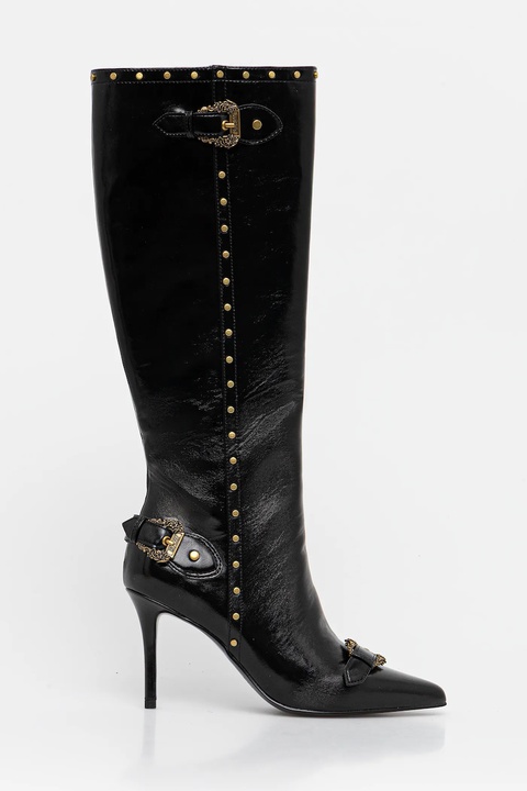 Versace Jeans Couture kozaki damskie kolor czarny na szpilce 79VA3S58 ZSC35 899 - zdjęcie produktu nr 2