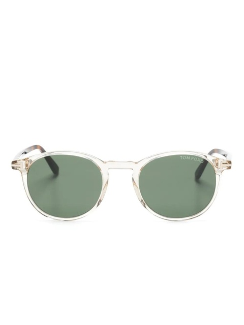 TOM FORD Eyewear FT539 round-frame sunglasses - Neutrals - zdjęcie produktu nr 1