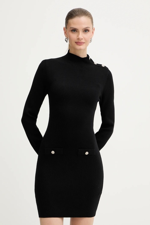 Morgan sukienka kolor czarny mini dopasowana RMAGIC - zdjęcie produktu nr 1