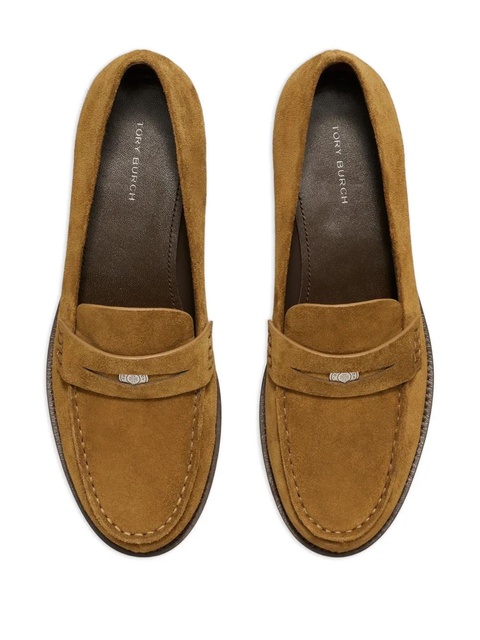 Tory Burch penny suede loafers - Brown - zdjęcie produktu nr 2