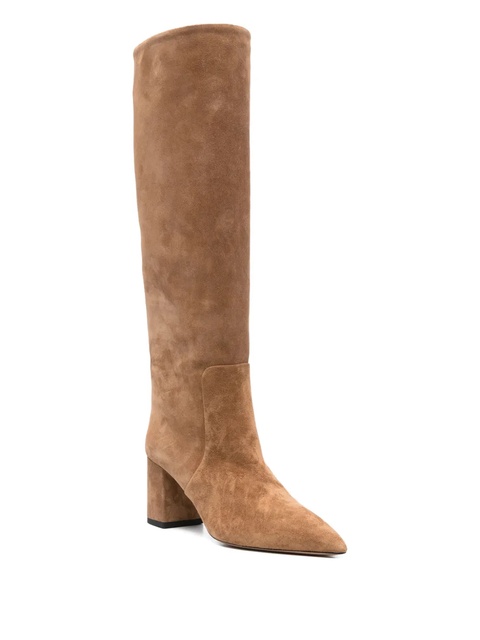 Paris Texas 70mm calf suede block-heel boots - Neutrals - zdjęcie produktu nr 2