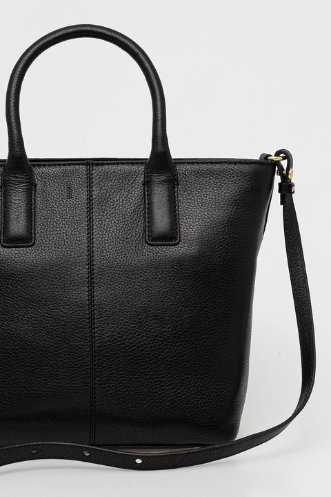 Barbour torebka skórzana kolor czarny LBA0489 - zdjęcie produktu nr 2